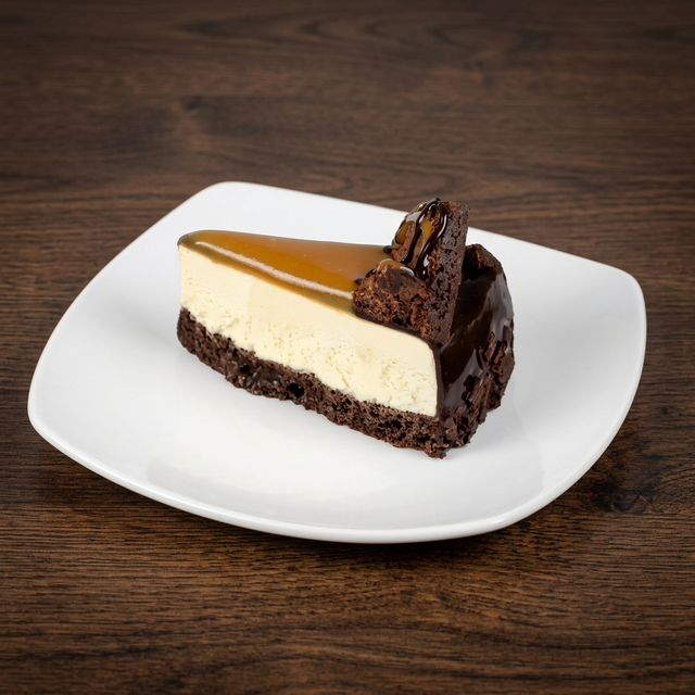 Brownie Chocolate Cheesecake.