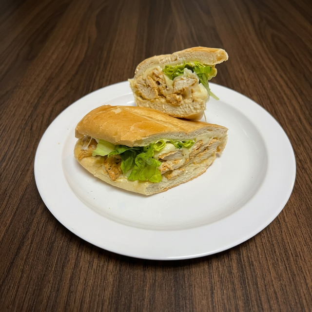 Brick-Oven Chicken Baked Hero.